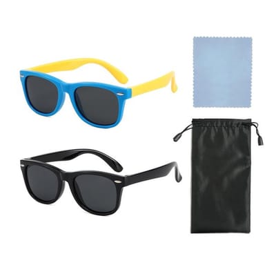 Allecto - Gepolariseerde zonnebril - UV-bescherming - 2 stuks - Blauw