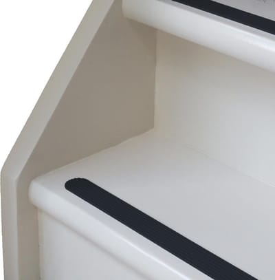 Antislip strip - Trap stroken set - Ronde uiteinden - Zwart - Rol 10 m