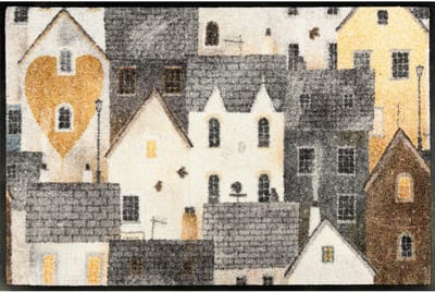 Kleen-Tex Wash+Dry Wasbare Deurmat - Urban Blocks - 50x75cm
