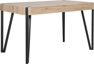 CAMBELL - Eettafel - Lichte houtkleur - 80 x 130 cm - MDF