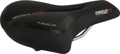 Wittkop Medicus 1.0 Fietszadel - gel trekking zadel voor heren - zwart