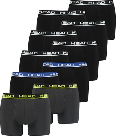 BOXERS Pack van 10 Head Heren Basic Boxer Broek Shorts Ondergoed Ondergoed Pack van 10
