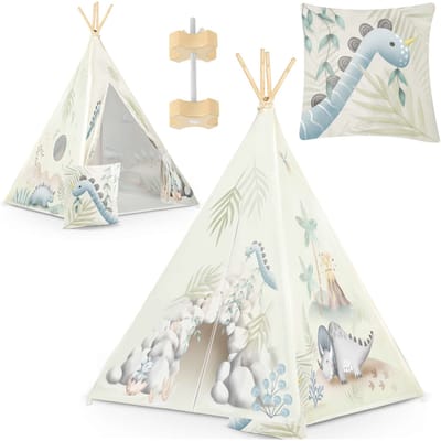 Nukido Tipi Tent Voor Kinderen - Dinosauriërs