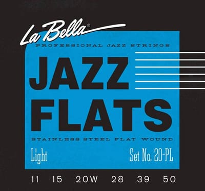 La Bella L-20PL snaren set elektrisch, ribbon wound, light, 011-015-020w-028w-039-052