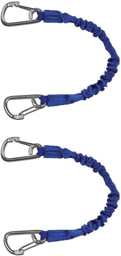 Elastisch Koord met Haken - Bungee Cord Spanschoen - Vastzetten van Lading - Extra Sterk Nylon - 30 cm - Blauw