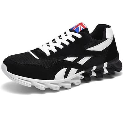 Dames- en herensneakers Ademende hardloopschoenen Buitensport Mode Comfortabele casual Koppel sportschoenen 45 zwart