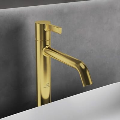 Ideal Standard washbasin faucet with long base and drain BC781A2