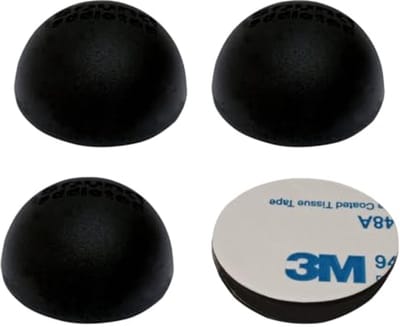 Rubberen voetjes - Antislip stickers - Apparaten stabiliseren - Zelfklevend - 30 mm - Zwart