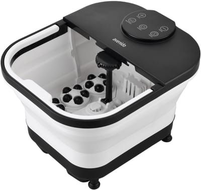 Avenido™ Voetenbad Met Massage - Opvouwbaar - 6 Massagerollers - Tot 48 Graden - Voetbad - Voetmassage Apparaat - Elektrisch Voetenbad - Foot Spa - Zoutbad