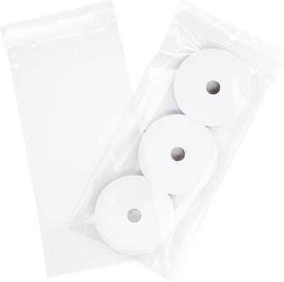 Gripzakken met Ophanggat 10x20,5cm100 Micron (100 stuks) | gripzak | ziplock zakken | ziplock zakjes