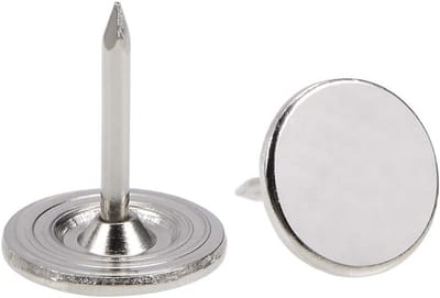 100 Stuks Kussenspijkers Platte Zilveren Spijkers 11x13mm voor Meubelstoffering en Ambachten