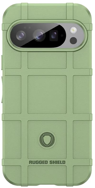 MobyDefend Hoesje - Geschikt voor Google Pixel 10 / Google Pixel 10 Pro - Rugged Shield TPU Backcover - Groen