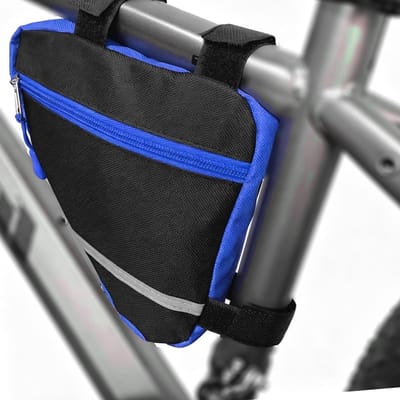 Waterdichte Driehoek Tas voor Fiets, Klein en Compact met Reflecterende Decoratie en Nylon Materiaal