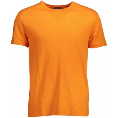 Linnen Korte Mouw Crew Neck T-shirt