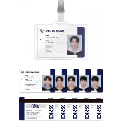 Dkz   Carte d'étudiant   Set de porte-cartes PVC   Fan Con 2023 gray