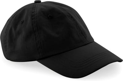 Beechfield Unisex Laag Profiel 6 Panel Dad Cap (Pakket van 2) (Zwart)