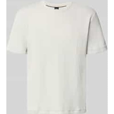regular fit t-shirt met met wafelstructuur model 'STRUCTURE'