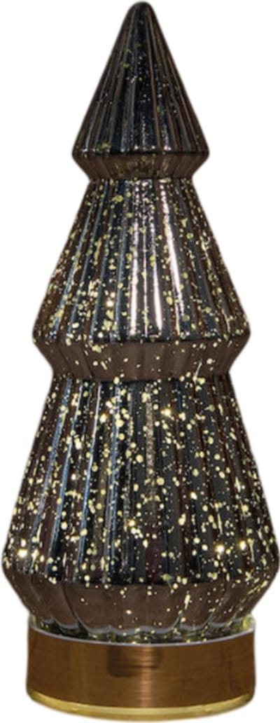 Anna's collection - Kerstboompje glas 10led op batterij met timer 2...