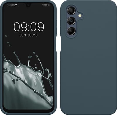 kwmobile telefoonhoesje geschikt voor Samsung Galaxy A16 5G - Hoesje met siliconen coating - Smartphone case in leisteen