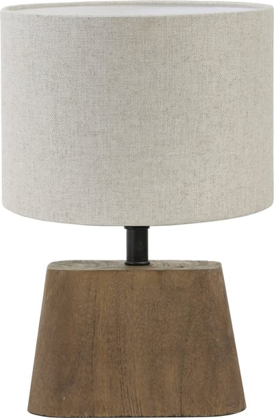 Light & Living Tafellamp Kardan/Livigno - Hout/Naturel - Ø20x29cm - Tafellamp met kap