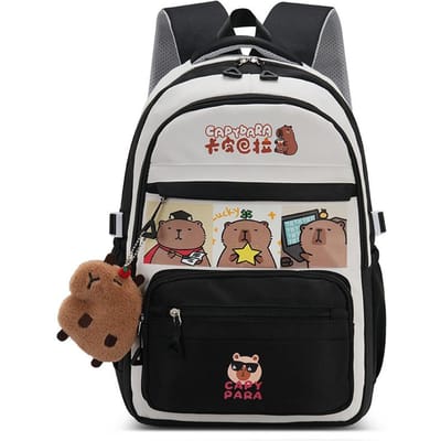 Reis Schooltas voor Meisjes Leuke Capybara Rugzak voor Basisschoolleerlingen Middelbare Scholieren Rugzak met Grote Capaciteit single package