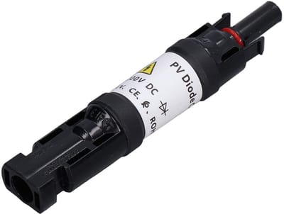Allecto - Zekeringconnector voor Zonne Energie - IP67 Waterdicht - Stabiel en veilig - Zwart - 1000V DC - 30A - Geschikt voor zonnepanelen - Zonnep...