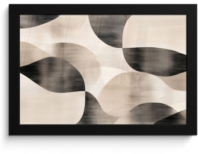 Poster in lijst - Fotolijst 30x20 cm - Posters - Grillige vormen - Subtiele overgangen - Dynamisch - Posterlijst zwart - Decoratie - Wanddecoratie woonkamer - Muurdecoratie slaapkamer