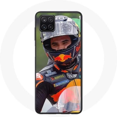 Coque - Maniacase - Samsung Galaxy A12 - Miguel Oliveira Moto GP - Souple - Noir noir
