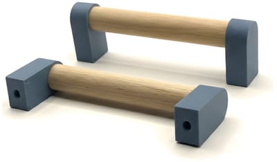 Home 3D® - Handgreep Blauw – 96mm – Beukenhout – Gemaakt in Nederland – Inclusief Schroeven - Voor Keuken, Kast en Meubel