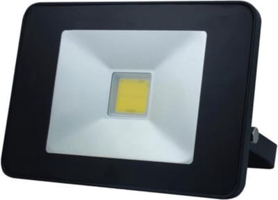 Perel led-schijnwerper, 20 W, 2050 lm, 4000°K, neutraalwit, voor binnen en buiten, verstelbare montagebeugel, afstandsbediening, aluminium, zwart