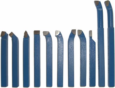 11-delige draaibeitelset met hardmetalen platen P30 voor draaiwerkzaamheden