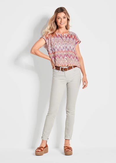 Goldner Jeansbroek Lange vrijetijdsbroek BELLA met vormgevende tailleband