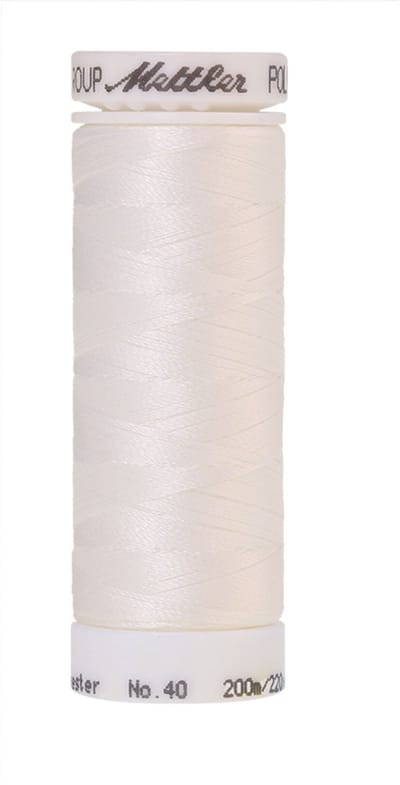 Mettler borduurgaren - Wit - Nr 15 - Polysheen - 200 meter