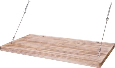 Wandtafel MCW-H48, wandklaptafel wandplank tafel met schoolbord, opvouwbaar massief hout ~ 120x60cm