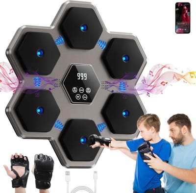 Slimme Boksmachine met Muziek en Bluetooth - Wandmontage Bokstraining voor Volwassenen