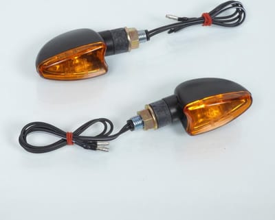paar nieuwe motorfiets goedgekeurde 12v 21w driehoek knipperlichten met lampen nieuw