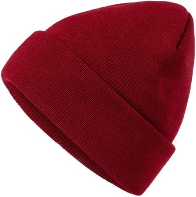Myrtle Beach - Unisex Gebreide Muts (Bordeaux Rood)