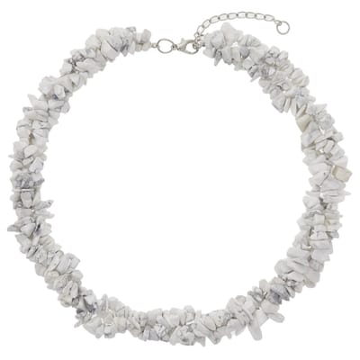 Behave – Ketting – Bruin Zandkleur – Zilverkleurig – Halfedelsteen – Nikkelvrij – Geschenkverpakking