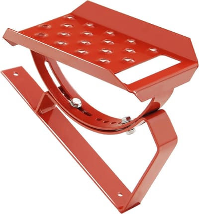 Dak Treden - Veiligheids Treden - Dak Onderhoud - Thermisch Verzinkt Staal - 25 cm Plat Dak - Rood