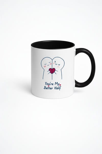 Mok You're My Better Half | Romantisch Cadeau voor Geliefde | Partner Mok