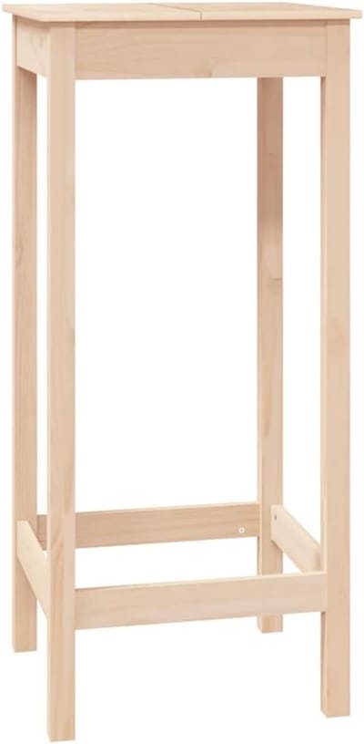 Hoge Bistrotafel 50x50x110 cm Massief Grenenhout