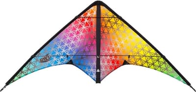 Beginnersvlieger - Tweedraads vlieger - Buiten spelen - Duurzaam hightech materiaal - 56 x 120 cm - Kleurrijk design