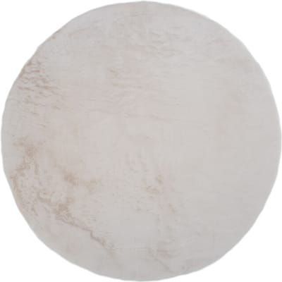Vloerkleed Morbido Ivory 2810 - Rond ø160 cm - Extra Hoogpolig Fluffy Vloerkleed in Scandinavische / Hotel Chique Stijl