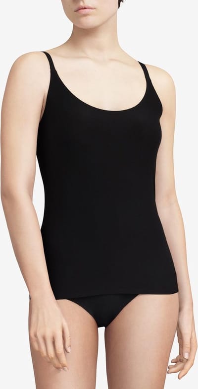 Chantelle - SoftStretch - Onderhemd Camisole - naadloos - onzichtbaar - verstelbare bandjes - ZWART