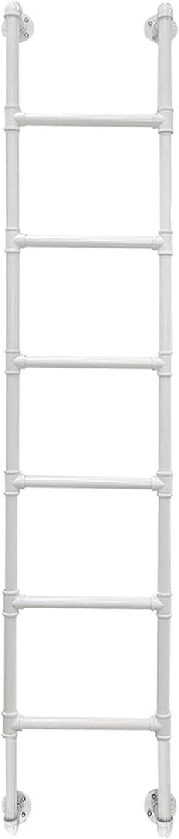 Wandladder - Stapelbed ladder - Veilige toegang - Verstelbaar ontwerp - 150 kg draagvermogen - Wit