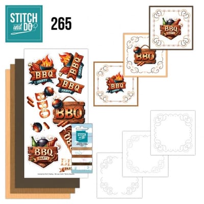 Stitch and Do 265 - Grillmasters - Stitch and Do borduursets met borduurgaren - Gratis verzonden - STDO265