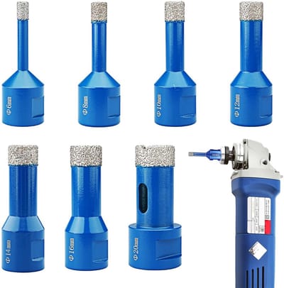 Diamant Boor Set 7 Delig voor Tegels Steen en Graniet - 6 tot 20 mm