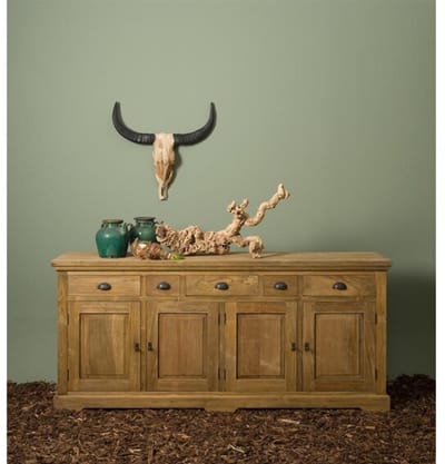 Tower Living Bologna Dressoir teakhout 200x50x90 cm - Naturel