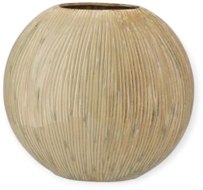 Daan Kromhout - Vaas - Sifan - Groen - Creme - Ovaal - 32x13x31cm - Keramiek