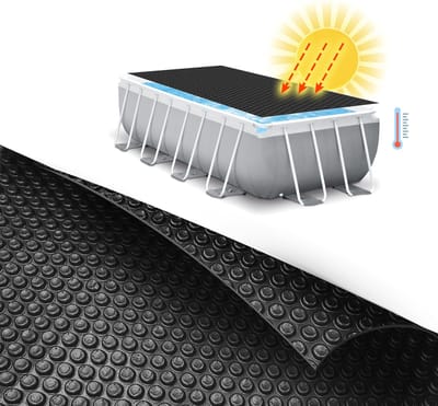 Comfortpool Solar PRO 260 x 160 cm zwembad solarzeil | verwarmend afdekzeil | extra dik zwart noppenfolie | 200 micron | verwarmt en isoleert